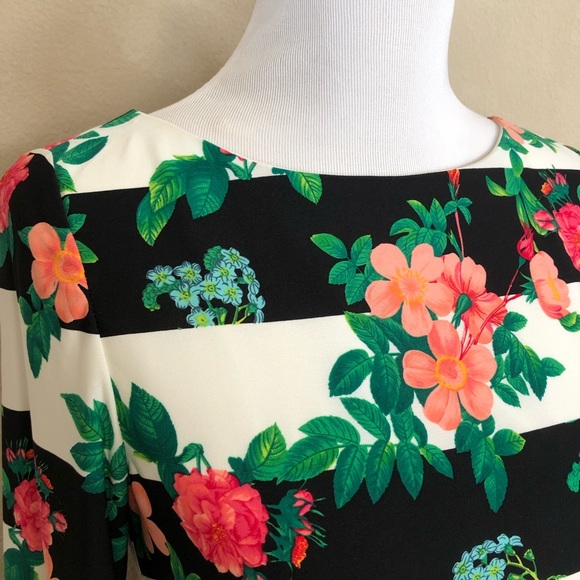 Eliza J 3/4 sleeve print shift dress - Picture 4 of 7